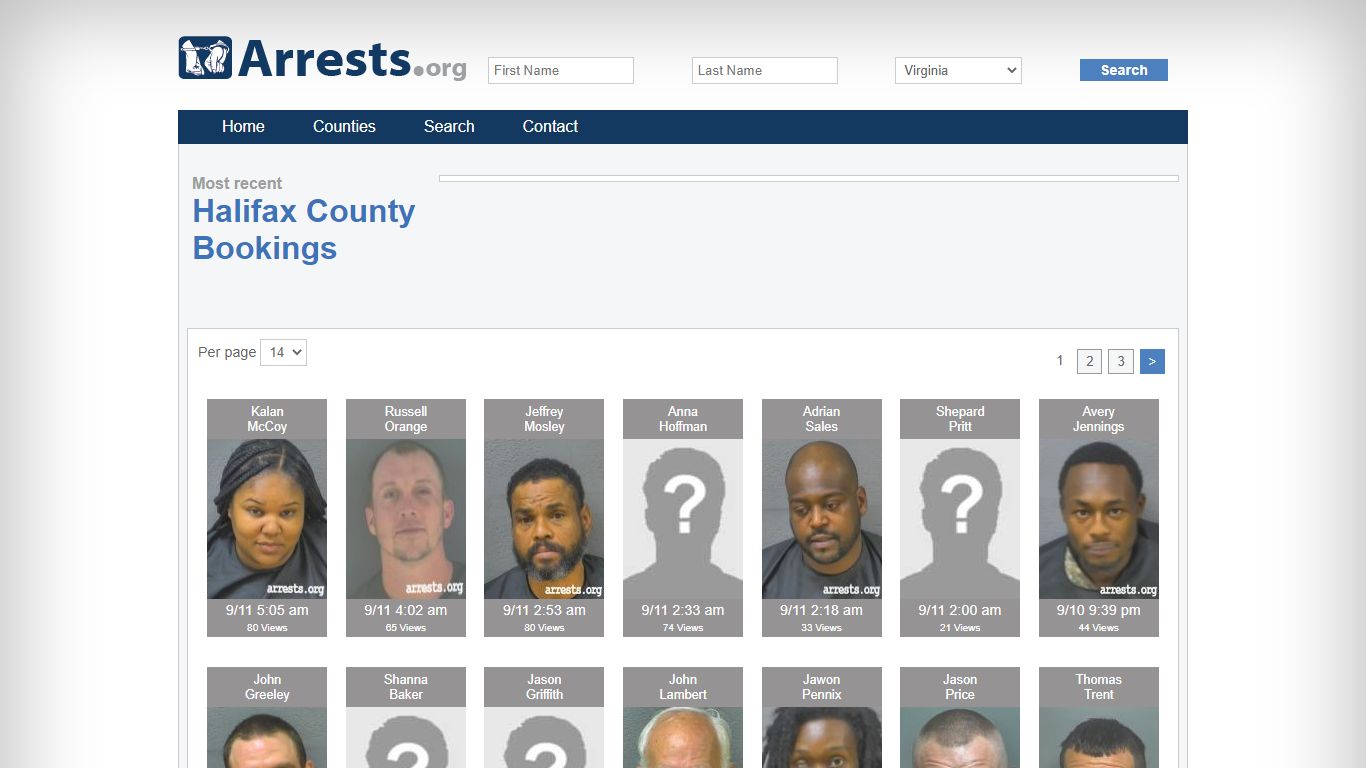 Halifax County Arrests and Inmate Search