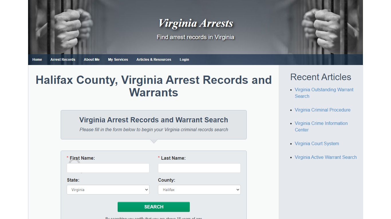 Halifax County, Virginia Arrest Records and Warrants