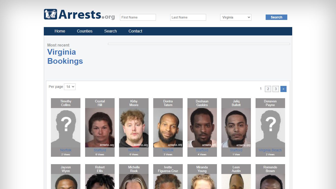 Virginia Arrests and Inmate Search